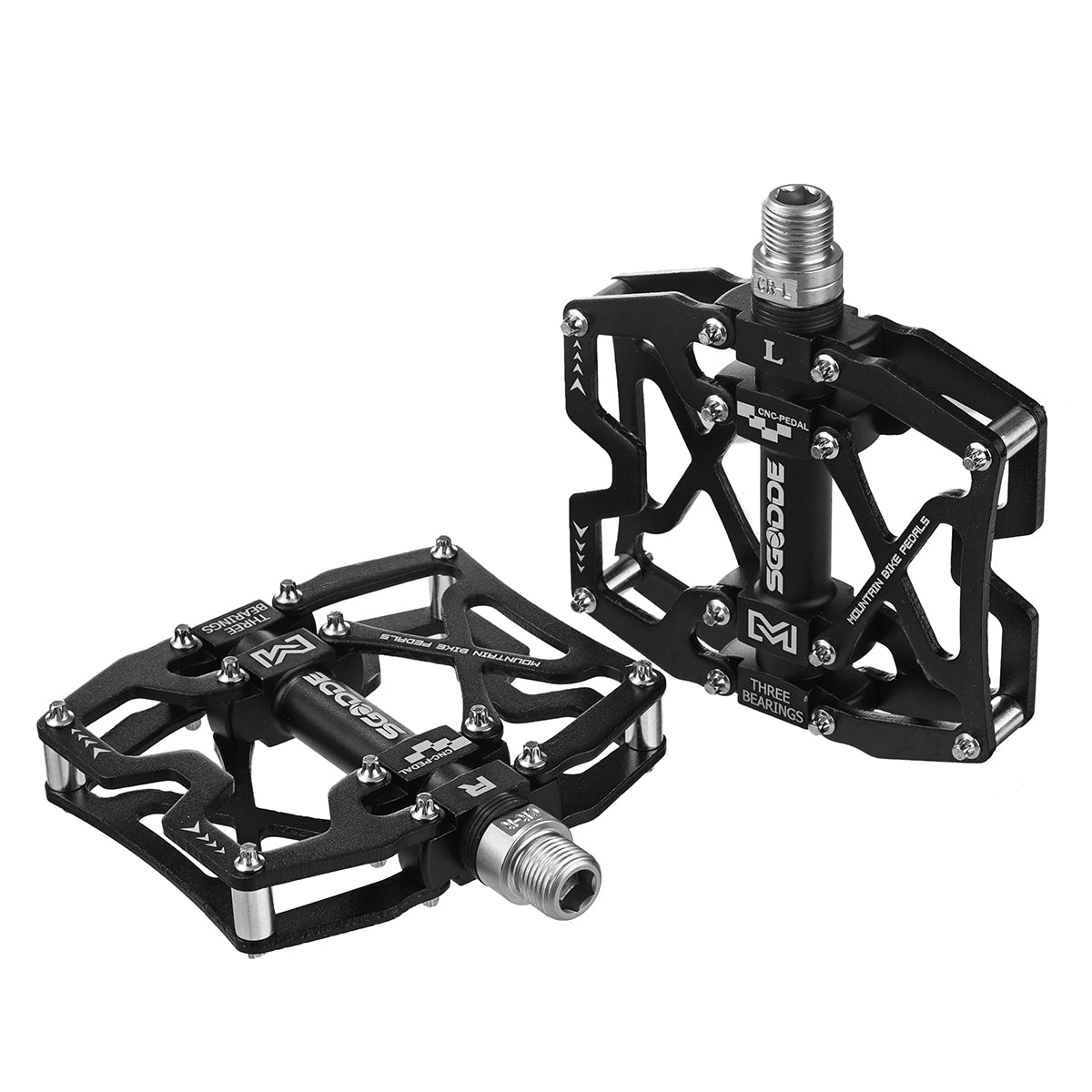 1 Pair Bike Pedals Aluminum Alloy Cycling Bicycle Platform Anti-slip