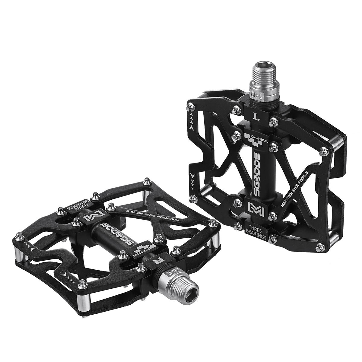 1 Pair Anti-slip Bike Pedals 3 Bearing Aluminum Alloy Cycling Bicycle Platform Bicycle Pedal Bike Accessories Part for Road bmx Mtb Bicycle
