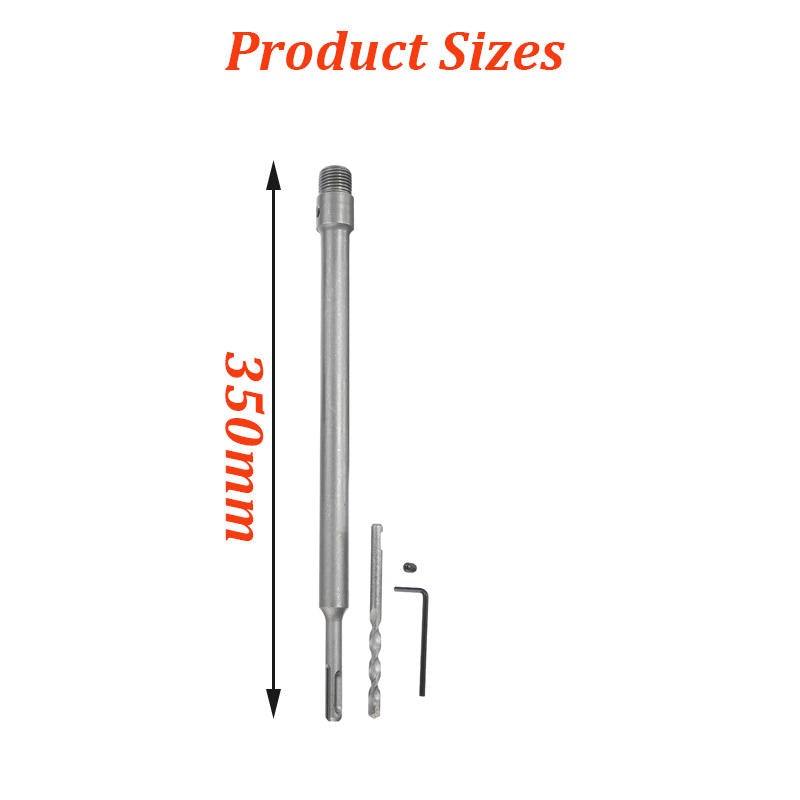 Round Rod 350MM Concrete Drill Hole Saw Cutter Air Conditioner Wall Puncher