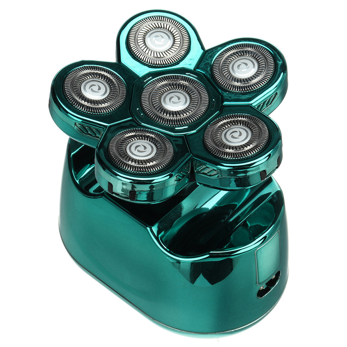 6-in-1 Multifunctional 6D Floating Heads Electric Shaver IPX6 Waterproof Dry Wet Dual-use Electric Razor LED Display Washable Electric Shaver