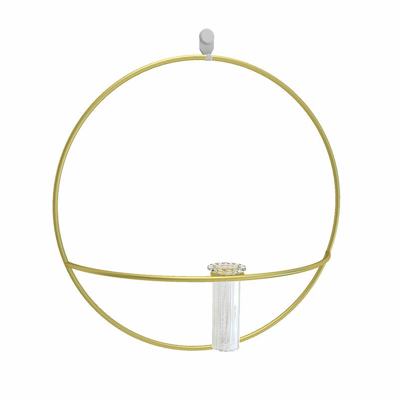 Nordic Style 3D Geometric Candlestick Metal Wall Candle Holder Home Crafts