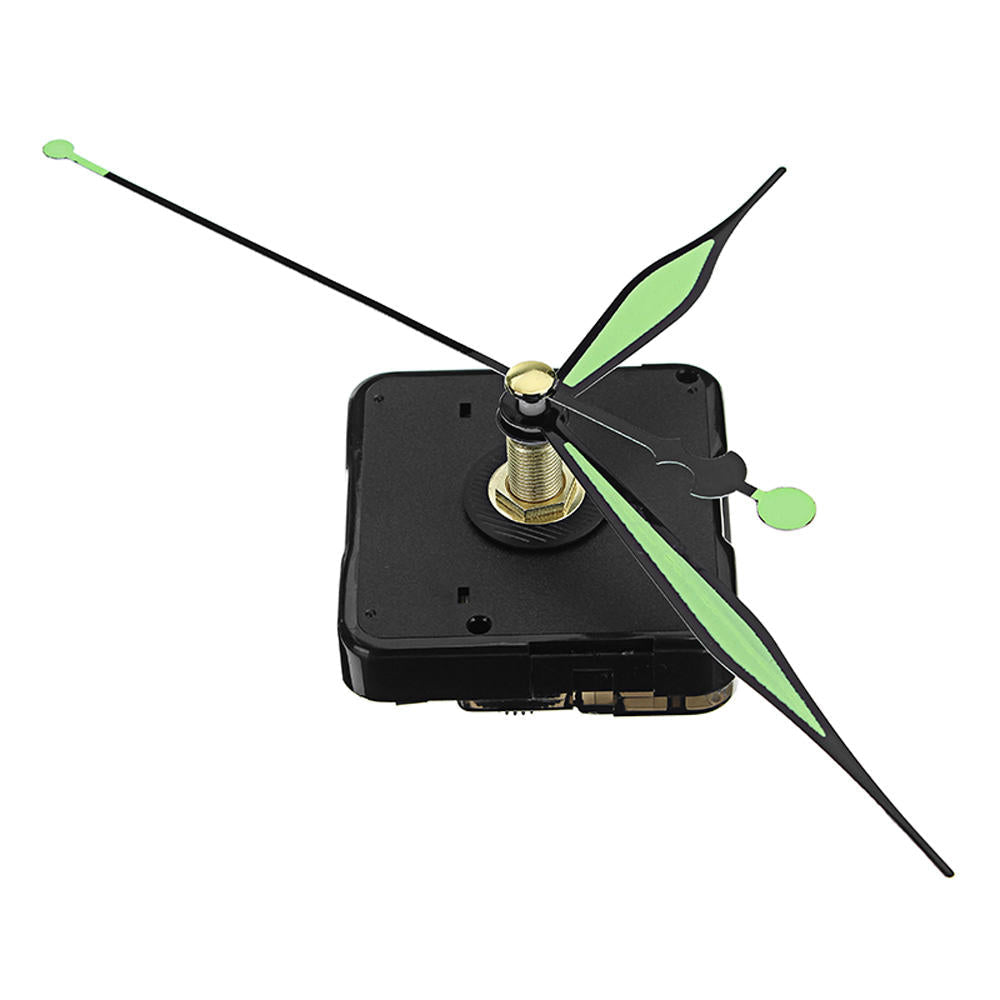 Shaft Length Green and Black Luminous Hands DIY Quartz Clock Wall Movement 5pcs 20mm