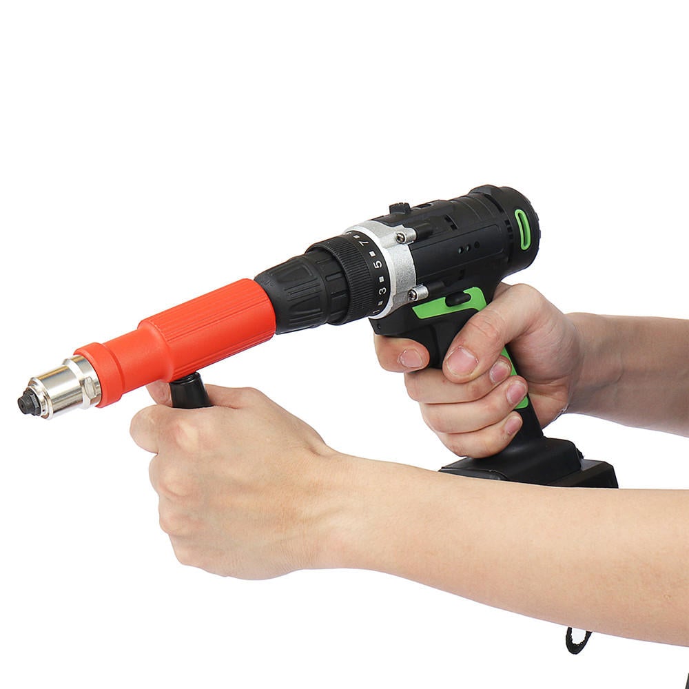 Electric Riveter Nut Riveting Tool Metal Cordless Riveting Adapter For Electric Drill