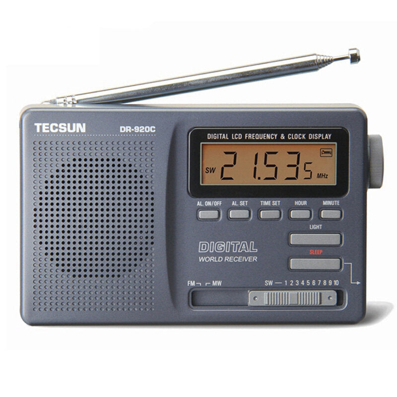 FM MW SW 12 Band Digital Clock Alarm Radio Receiver