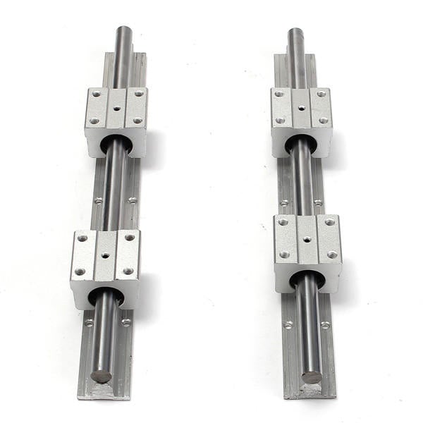 2pcs 300mm Supported Rails With 4pcs SBR12UU Pillow Bearing Blocks