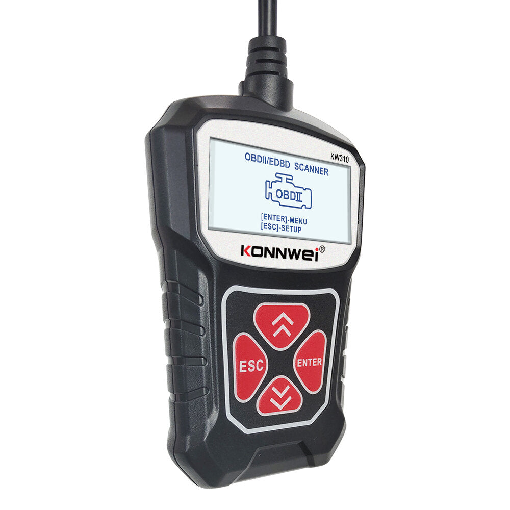 OBD2 Car Diagnostic Scanner EOBD Scan Tool DTC Engine Code Reader Voltage Test Built-in Speaker