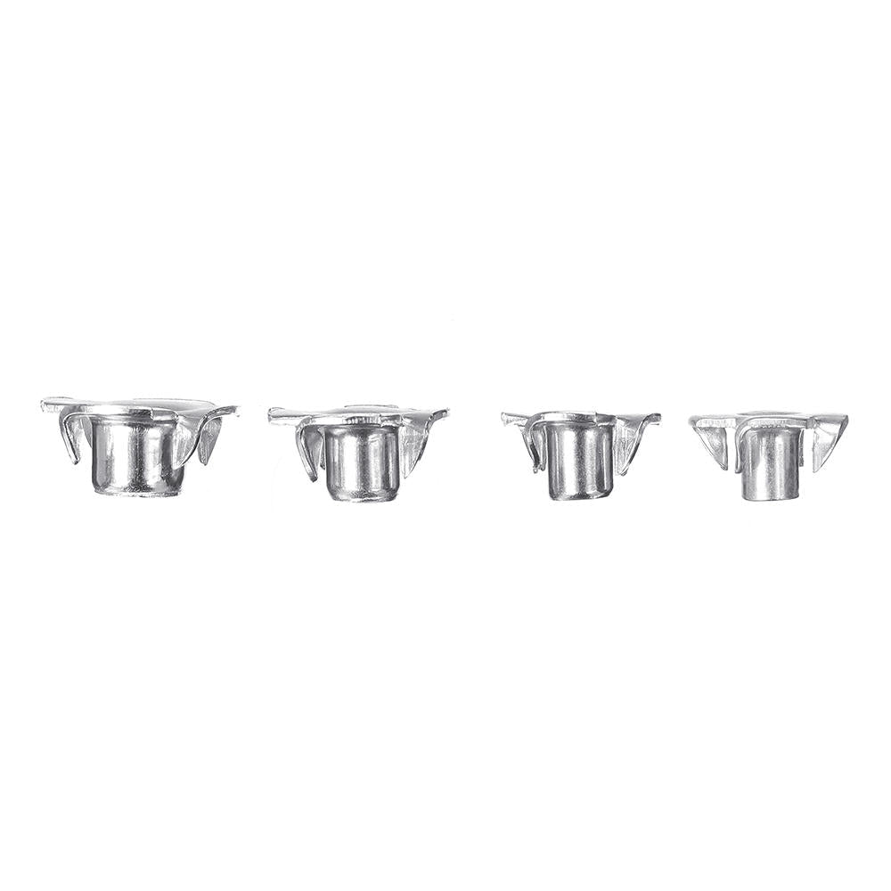 90Pcs Four Prong T Nut Inserts Carbon Steel Zinc Plated For Wood M3/M4/M5/M6/M8 Nut Assortment Kits