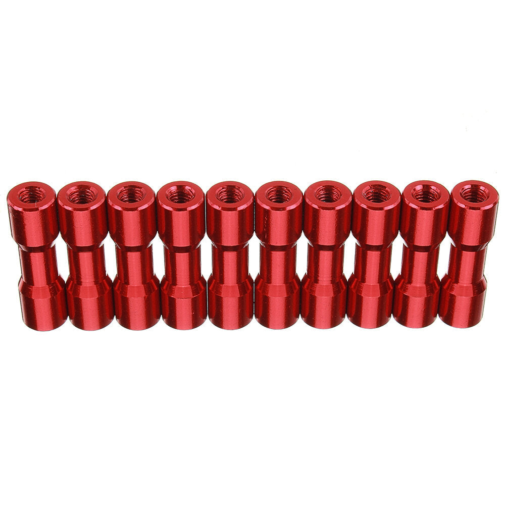 M3AS11 10Pcs M3 20mm Aluminum Alloy Standoff Spacer Round Column MultiColor Smooth Surface