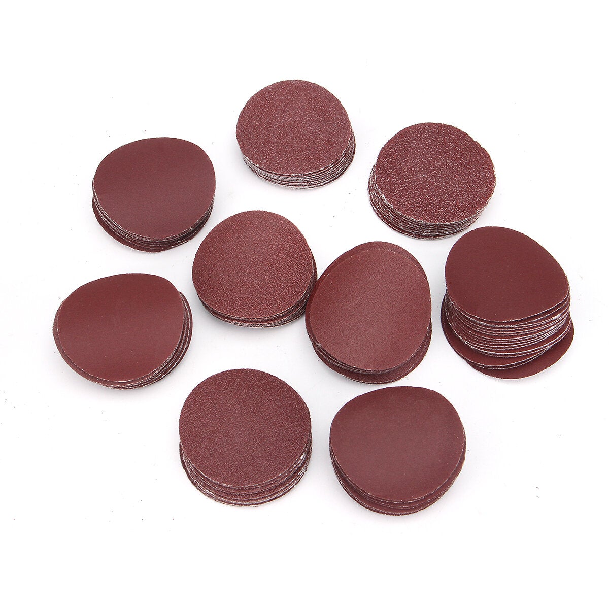 50mm Sanding Disc with 100pcs 60-2000 Grit Round Sandpaper for Polishing