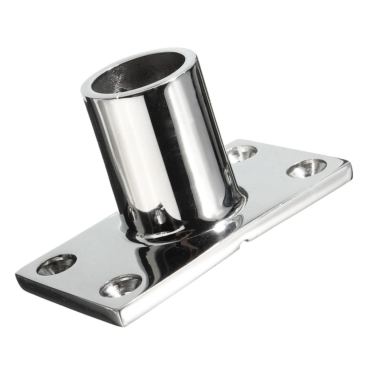 7/8inch Stainless Steel Boat Deck Rectangular Base 90 Degree For Marine Handrail
