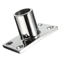7/8inch Stainless Steel Boat Deck Rectangular Base 90 Degree For Marine Handrail
