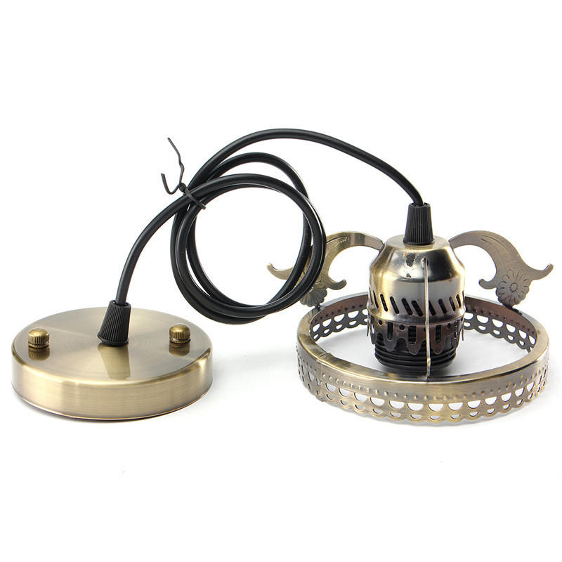 Antique Industrial Vintage Ceiling Pendant Light Lamp Bulb Chandelier Fixture For Indoor Lighting