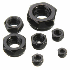 50pcs Carbon Steel Hex Nut Nylon Insert Lock Nut M2/M2.5/M3/M4/M5/M6/M8/M10/M12