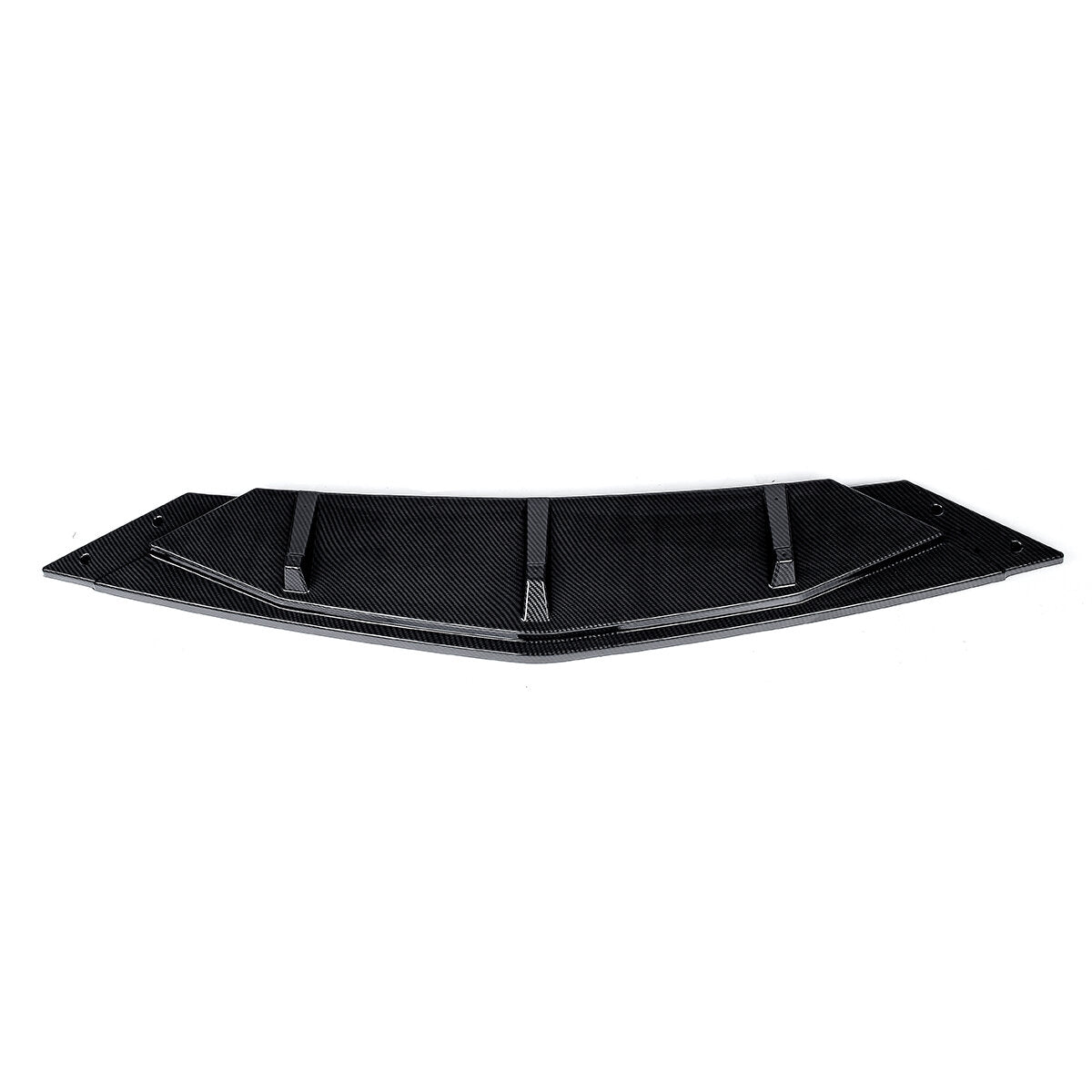3Pcs Carbon Fiber Look Car Front Bumper Splitter Lip Diffuser Body Kit Spoiler Guard Protection