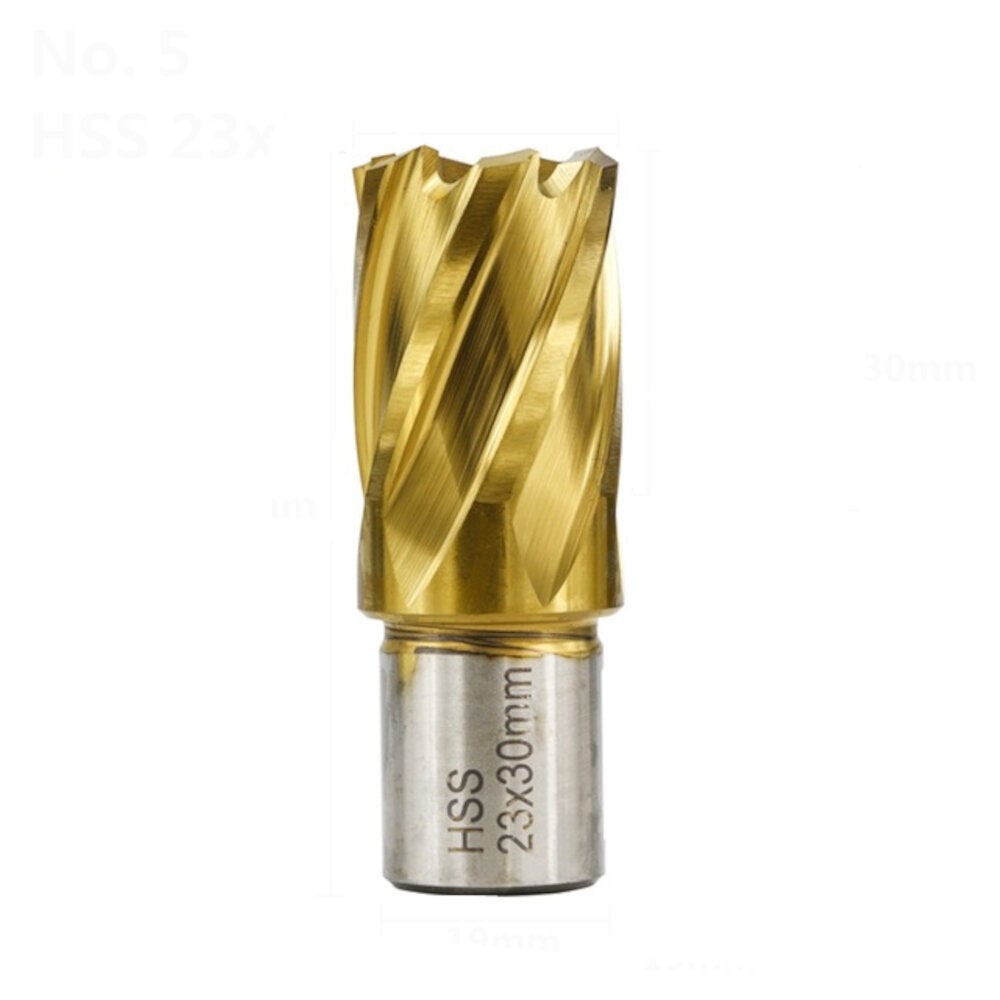 HSS Hollow 12-42mm Cutting Diameter Titanium Coated Core Drill Bit For Metal Cutting Weldon Shank Magnetic