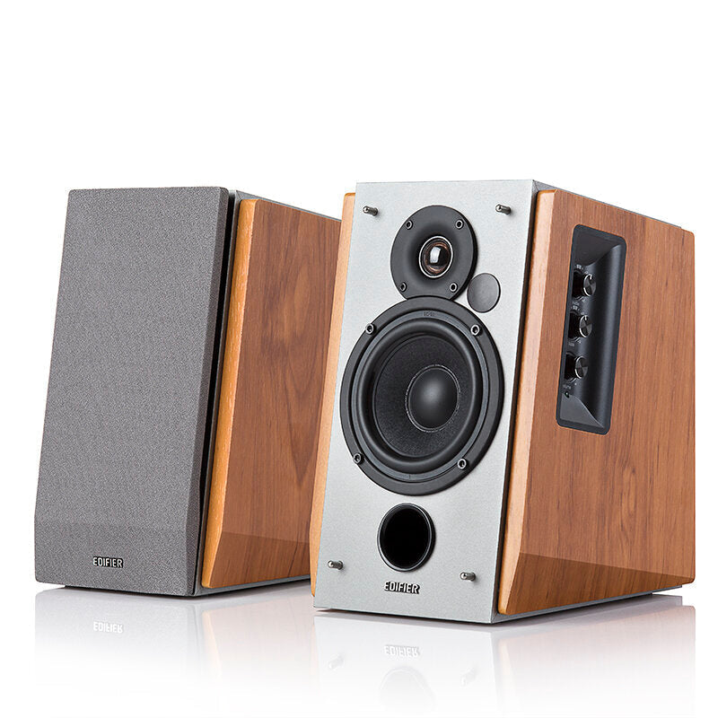 Subwoofer Multimedia Computer Speaker Desktop 2.0 60W Wooden Bass Bookshelf Active Speaker