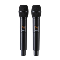UHF Wireless Microphone System Handheld LED Mic with Receiver