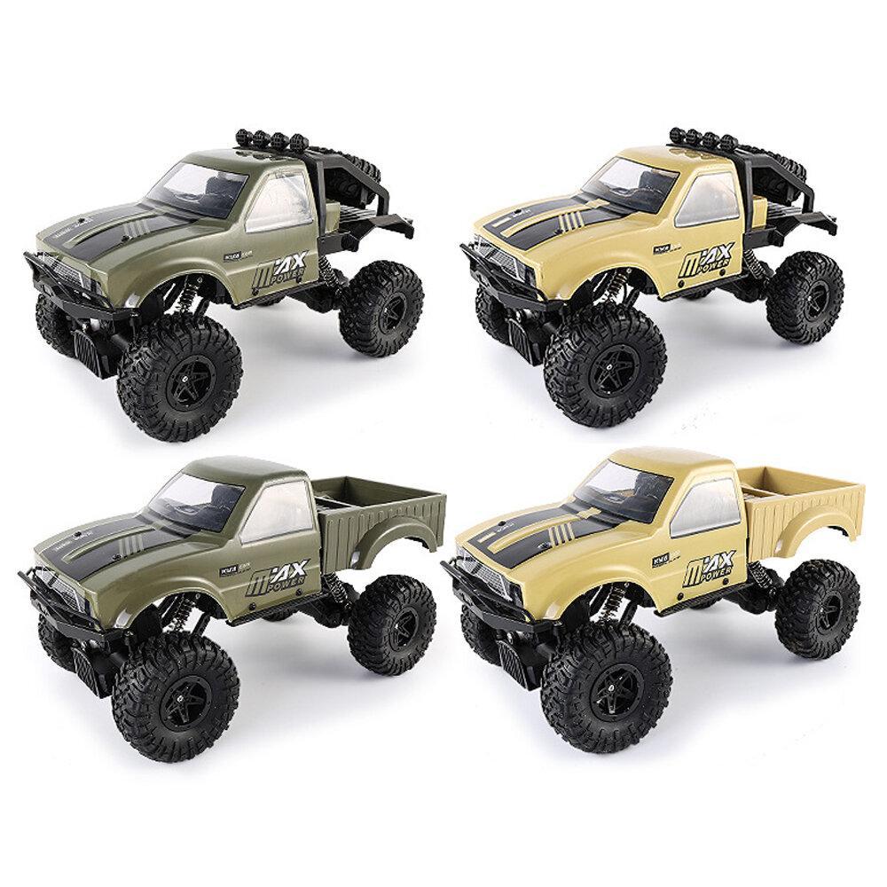 Half RC Car Pickup Crawler with Remote Control 2.4G 4WD RTR Off-Road Off Road RC Vehicle Model