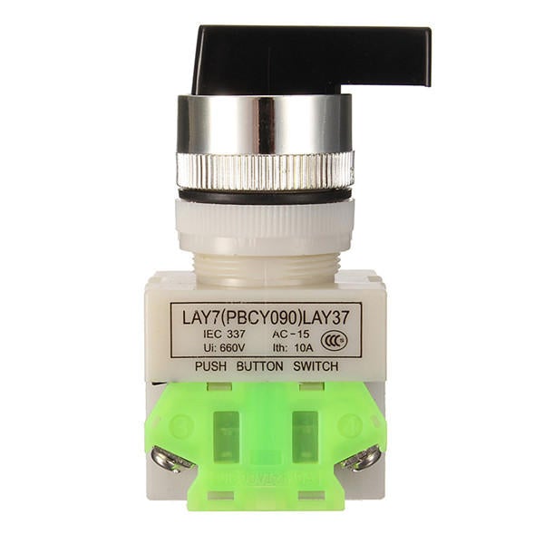 Rotary Three Position Selector Switch Push Button Switch