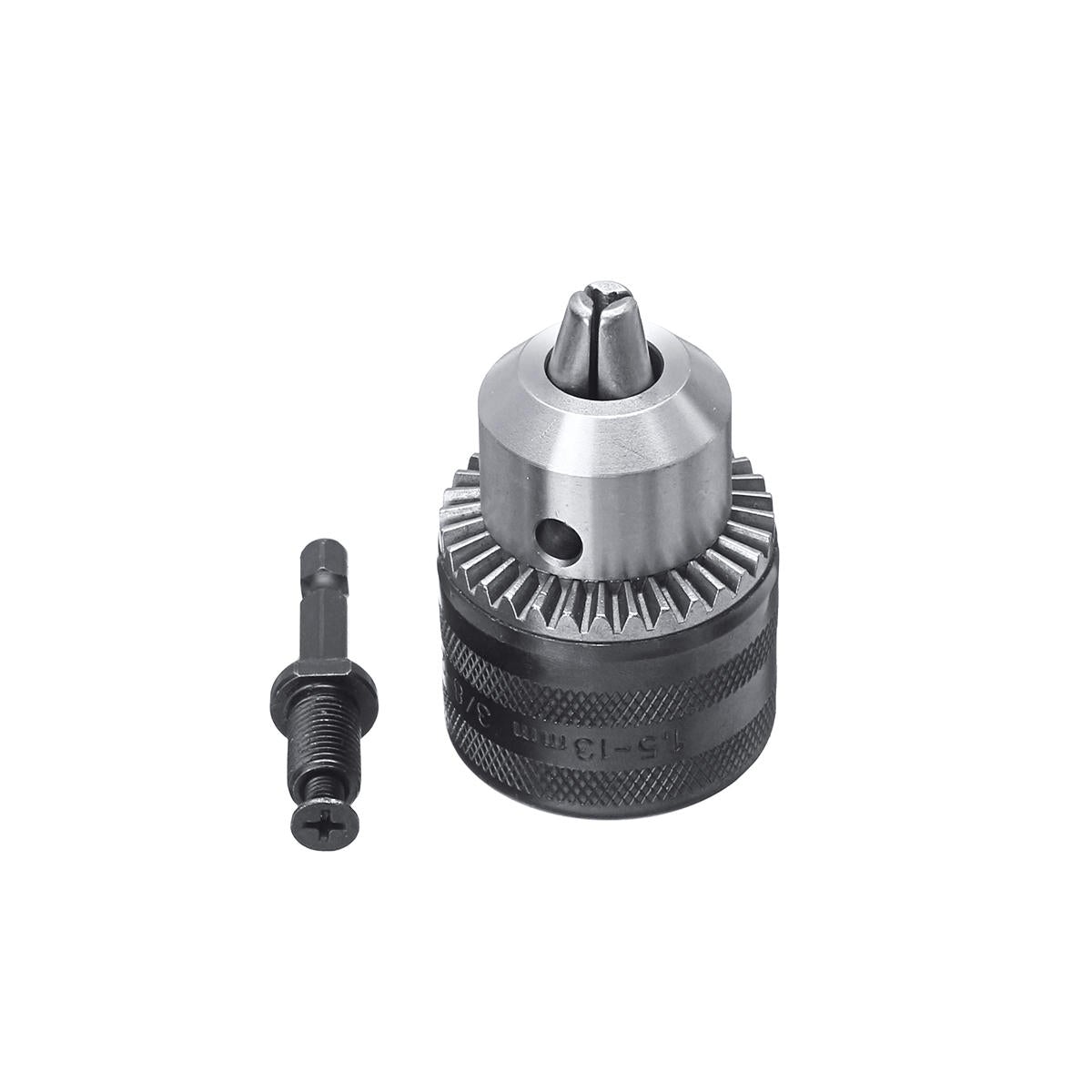 Keyless Drill Chuck Screwdriver Impact Driver Converter Adaptor Hex Shank Kit