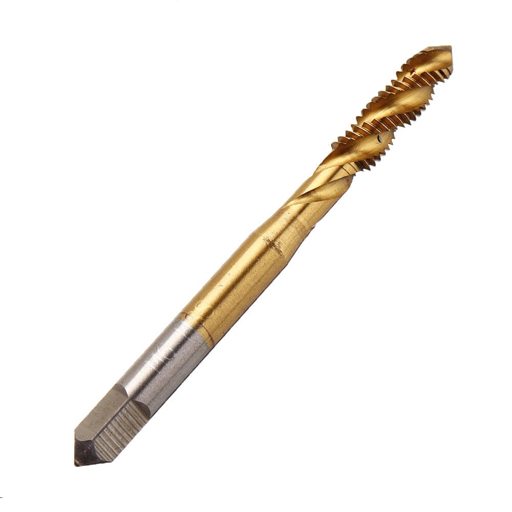 M3-M12 Hand Spanner with 5pcs Titanium Coated M3-M8 Spiral Screw Tap Set