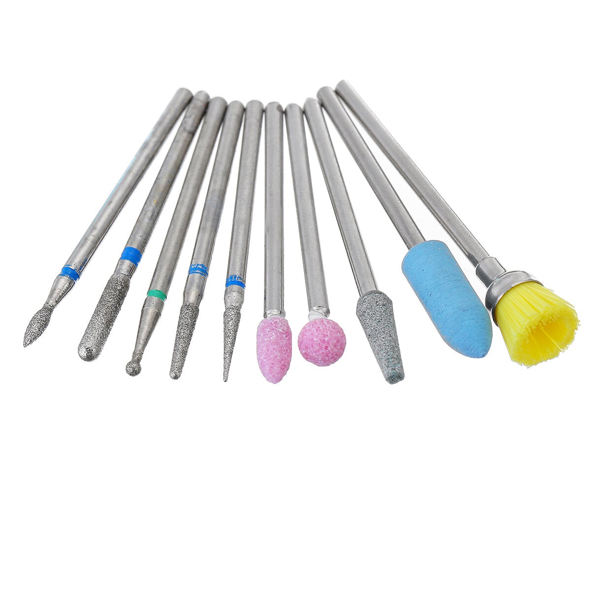 10pcs Grinding Head Polishing Drill Bits Diamond Bit for Electric Machine