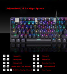 Original Motospeed Blue Switch 104Key Mechanical Gaming Keyboard and Mouse Combo