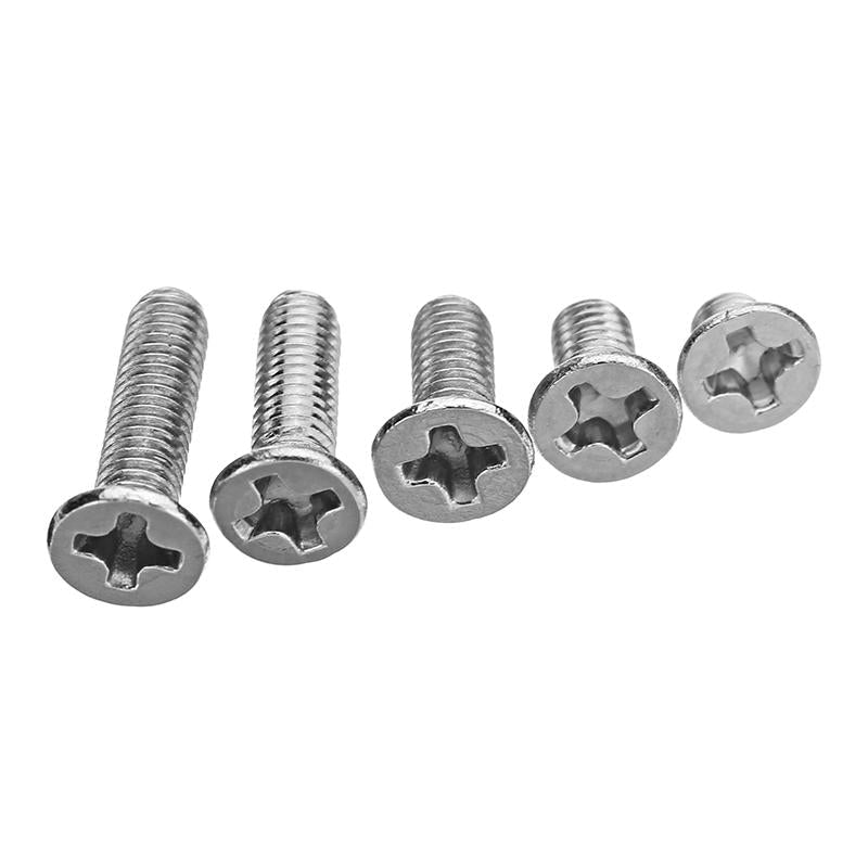 M3SP1 50Pcs M3 Stainless Steel Phillips Flat Head Countersunk Machine Screw 4-12mm Length