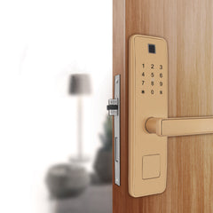 Bio-metric Fingerprint Intelligent Lock No Wiring Waterproof Security Smart Card Digital Code Electronic Door Lock For Home Security Mortise Lock
