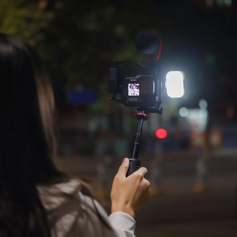 LED Video Light Soft Fill Lamp with Diffuser 1.4W Type-C Charger Portable Vlog Light