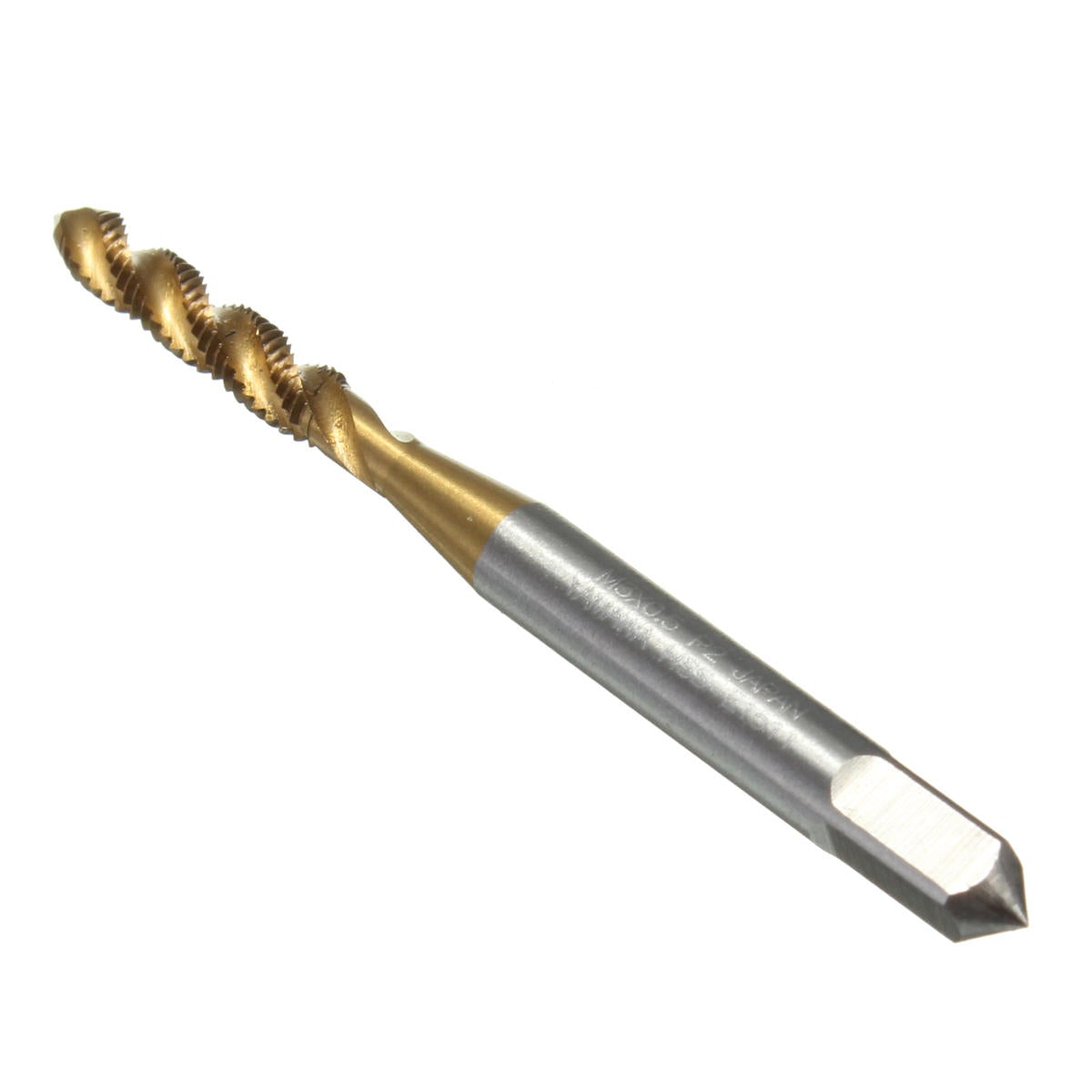 5pcs M3 M4 M5 M6 M8 Screw Taps Set Titanium Coated HSS6542 Spiral Fluted Tap Drill