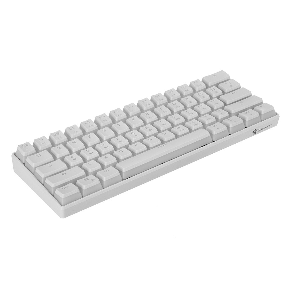 Wired Mechanical Keyboard Optical Switch Pudding Keycaps RGB 61 Keys Hot Swappable Gaming Keyboard New Version