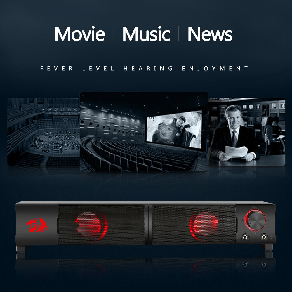 Stereo Surround Music 3.5mm Smart Speaker Column Soundbar for Computer PC Home Notebook TV Loudspeakers