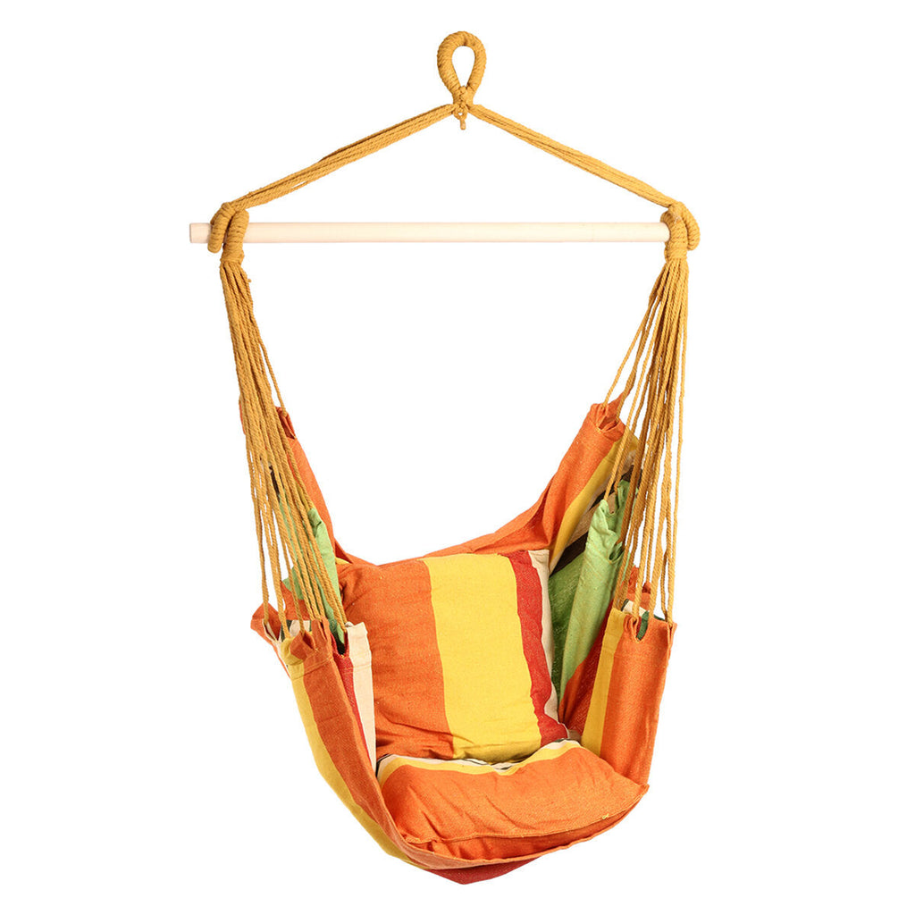 Outdoor Canvas Hammock Chair Swing Hanging Chair Relax Soft Indoor Garden Camping Swing