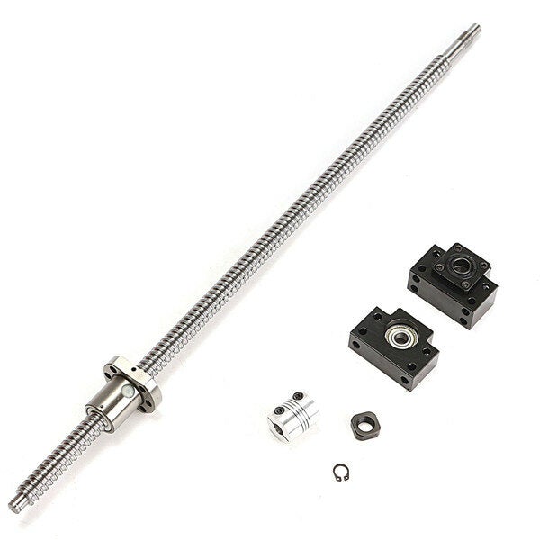 600mm Ball Screw with BK12 BF12 Supports and 6.35x10mm Coupler for CNC