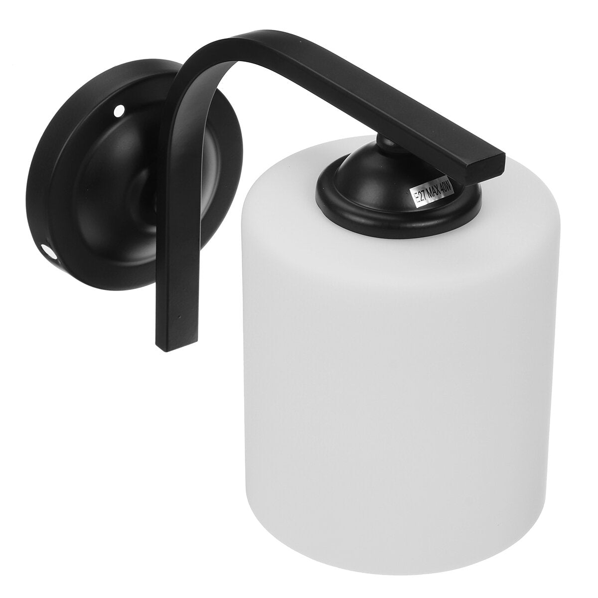 American Style Bedroom Wrought Iron Retro Wall Lamp with Power Switch Cord Without Bulb