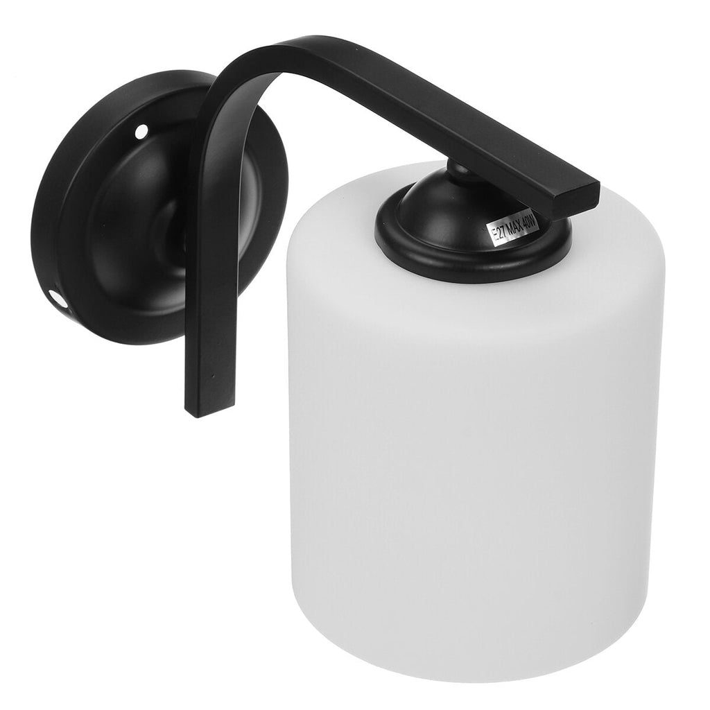 American Style Bedroom Wrought Iron Retro Wall Lamp with Power Switch Cord Without Bulb