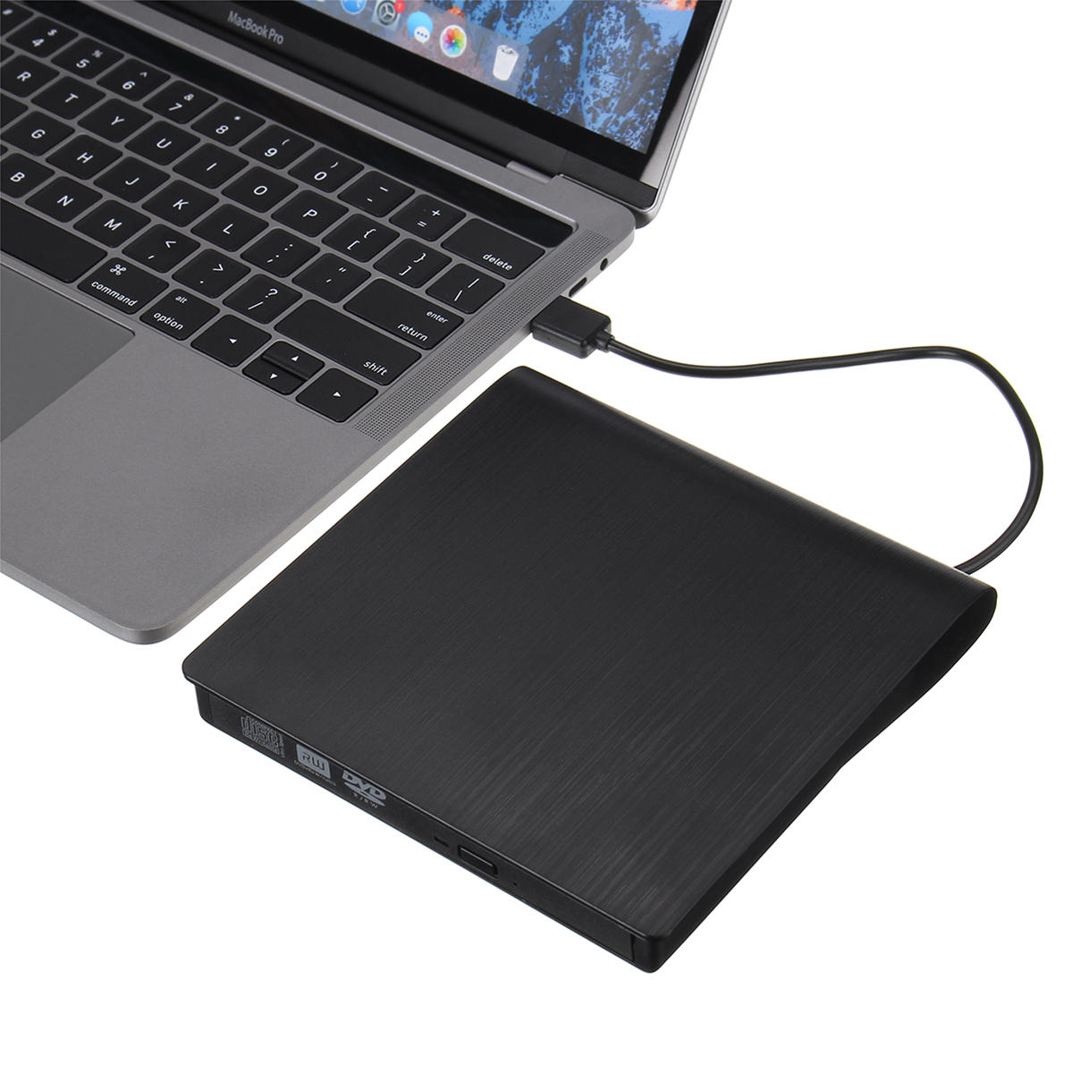 External DVD RW CD Writer Drive Type-C USB 3.0 Optical Drives Slim Combo Drive Burner Reader Player