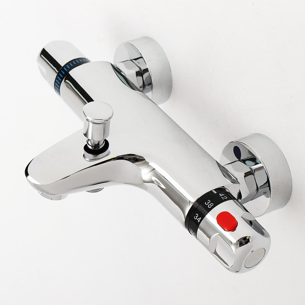2 Handles Thermostatic Mixer Shower Control Valve Faucet Tap Wall Mounted