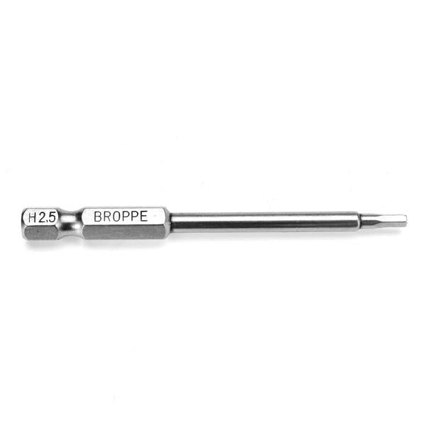 6pcs 75mm H2-H6 Magnetic Hexagon Head Screwdriver Bits 1/4 Inch Hex Shank