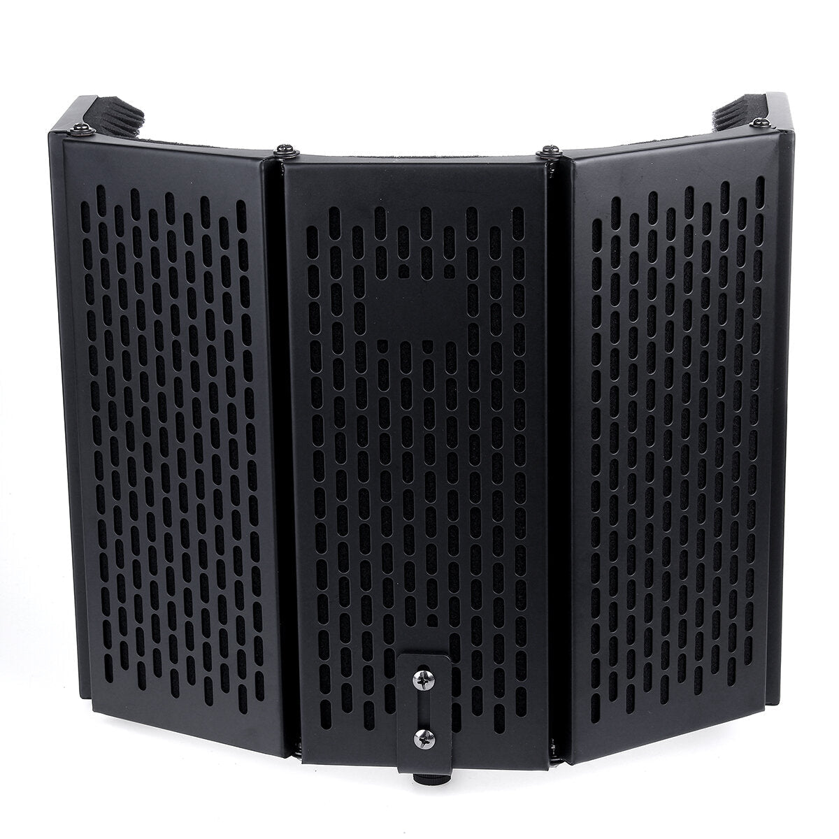 5 Panel Foldable Studio Microphone Isolation Shield Recording Sound Absorber Foam Support Bracket
