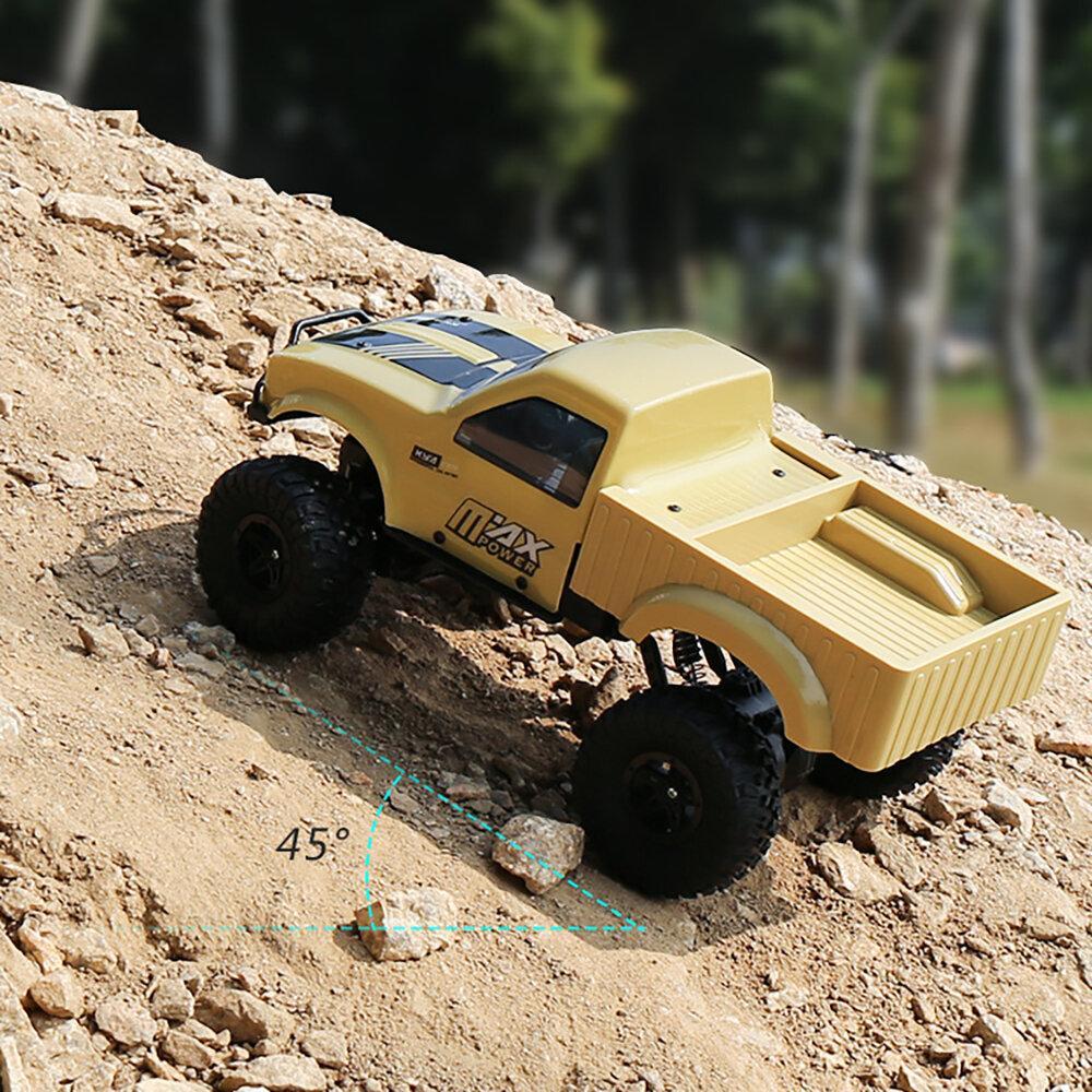 Half RC Car Pickup Crawler with Remote Control 2.4G 4WD RTR Off-Road Off Road RC Vehicle Model