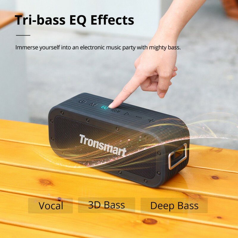 Bluetooth Speaker 2.1 Channel 10000mAh Large Battery 60W Tri-bass EQ Effects Portable Outdoor Speaker