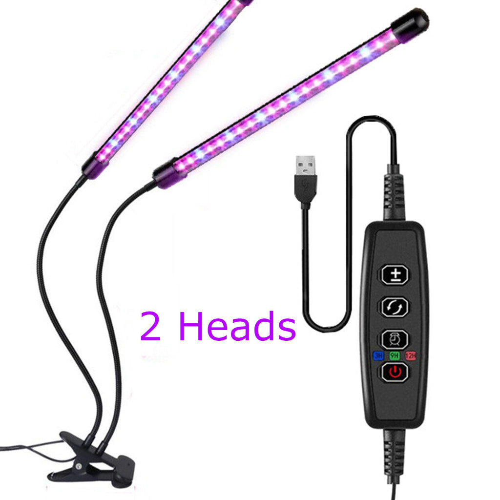 1/2/3/4 Head LED Grow Light Plant Growing Lamp Lights with Clip for Indoor Plants