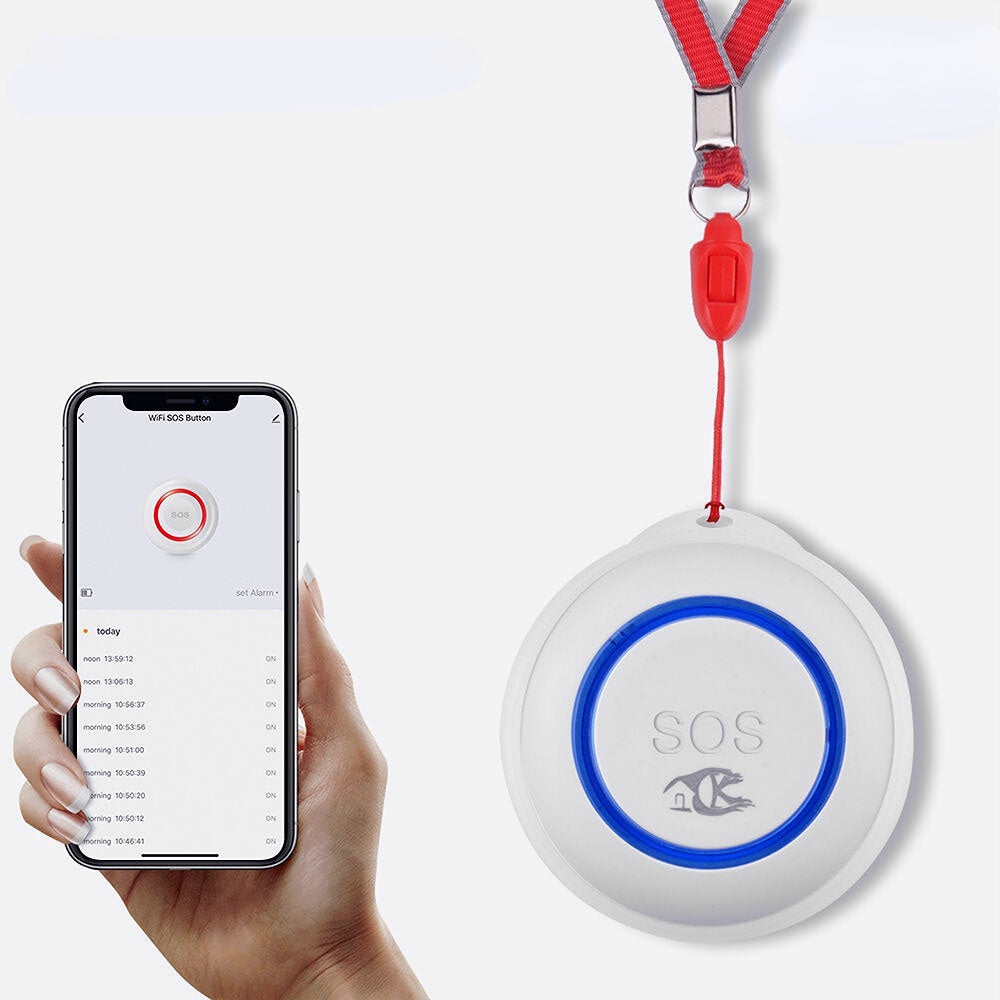 Smart Wifi Emergency Button One-key Alarm Call For Help Remote Call Work With Smart Life Tuya APP