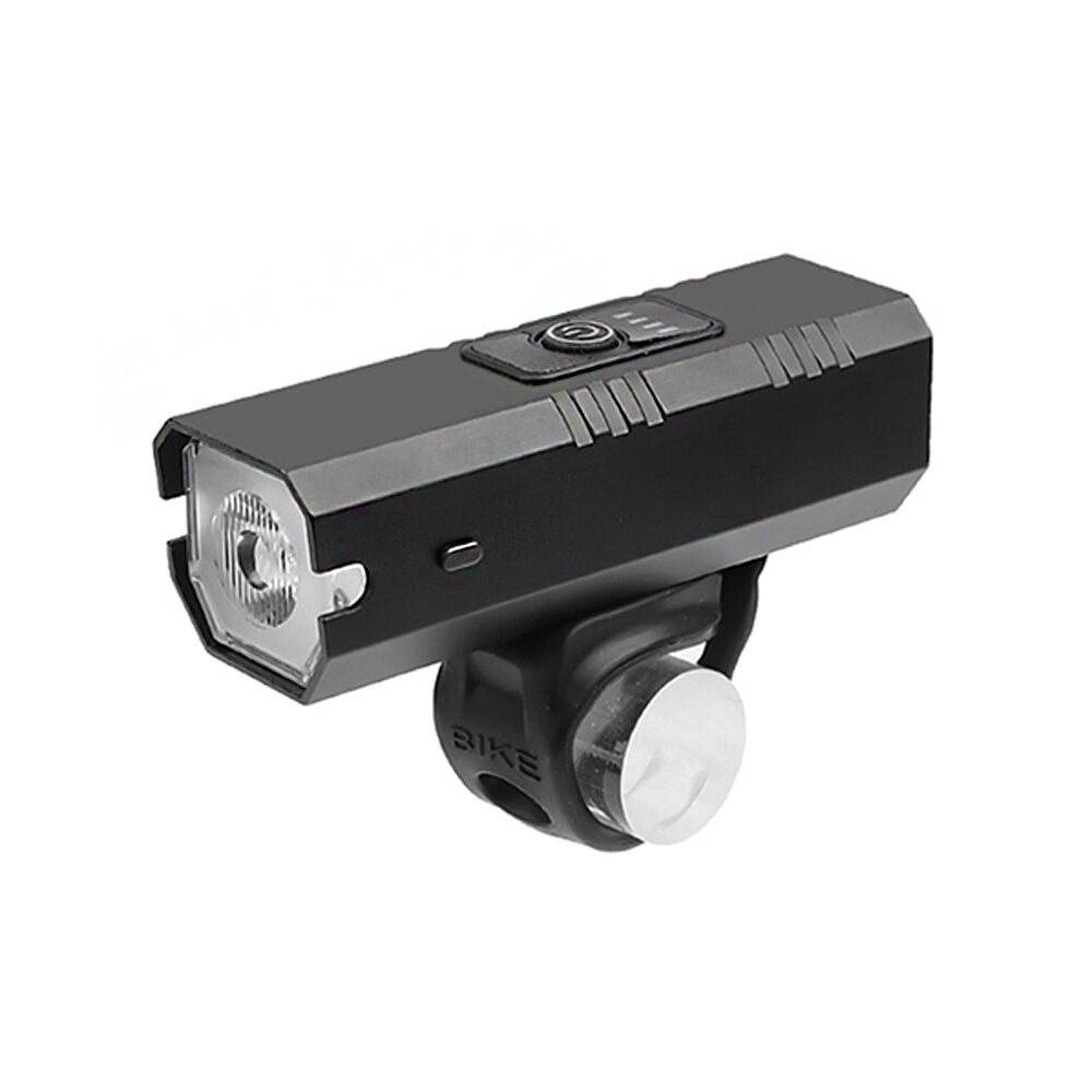 Bike Headlight USB Rechargeable Waterproof 1200mAh 3 Modes MTB Front Lamp Ultralight Flashlight
