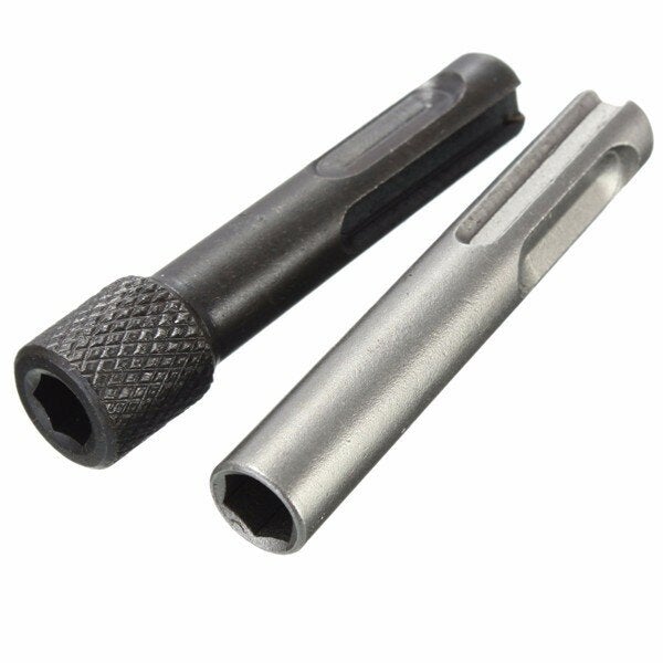 2pcs SDS To 1/4 Inch Hex Shank Drill Bit Adaptor Magnetic Socket Driver Conversion Tool