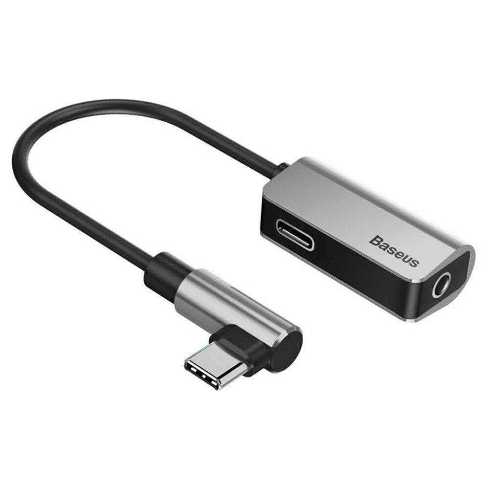 Type-c to Type-c Charging + 3.5mm Audio Music Adapter Converter for Huawei
