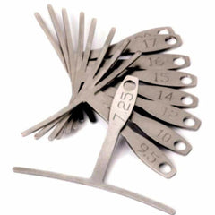 9Pcs Guitar T-shaped Ruler Under String Radius Gauge Builder Luthier Tools Bass Ukulele Fingerboard Wire Setup