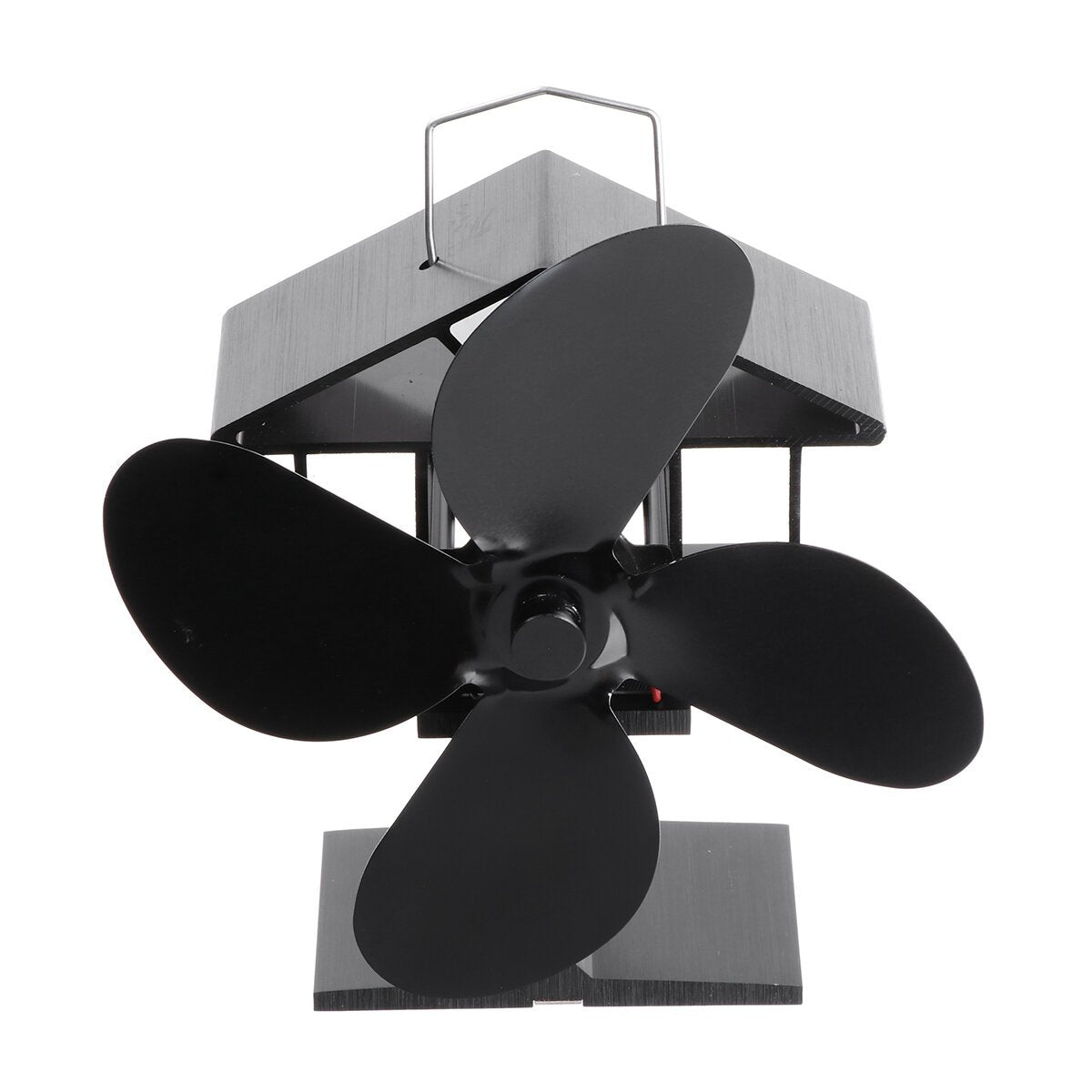 4 Blades Heat Powered Wood Stove Fan Eco Friendly Wood Log Burner Fireplace Fan